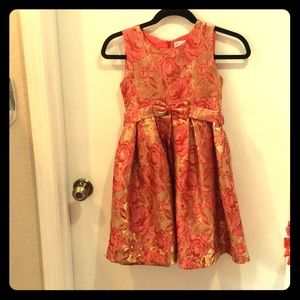 Red and Gold Holiday dress.